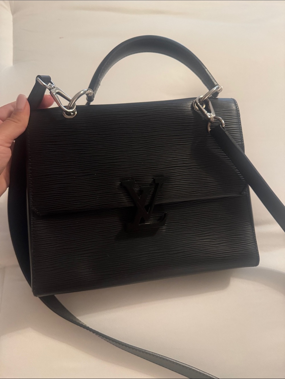 Louis Vuitton Black Epi Top Handle Satchel